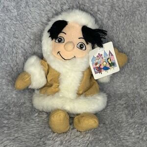 Disney Store Its A Small World Eskimo Boy Bean Plush 8" Stuffed Animal Toy